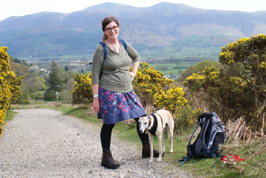 Me and Barnes on Grisedale Pike, the Lakes