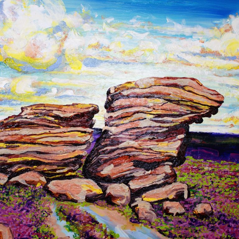 High Summer Ox Stones Painting